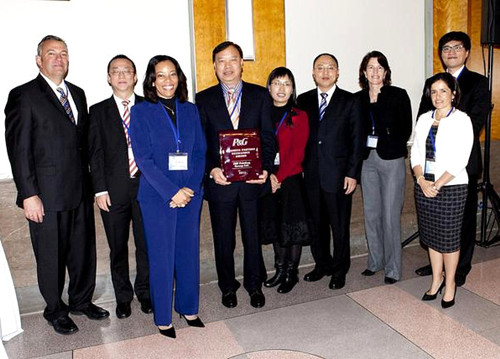 ym亚美体育再获"2010/2011年度宝洁全球供应商卓越奖"